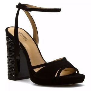 NEW Michael Kors black studded platform 8.5